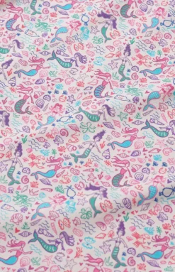 Baby Mermaids Zip Onesie in Pink