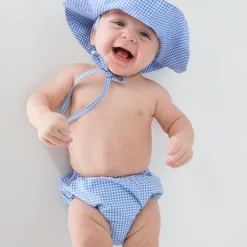 Baby Sky Blue Gingham Diaper Cover