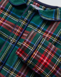 Baby's Brushed Twill Cambridge Romper in Kensington Tartan
