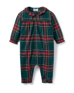 Baby's Brushed Twill Madeline Romper in Kensington Tartan