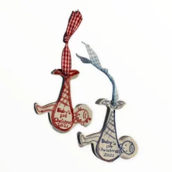Baby’s First Christmas Ornament in Blue