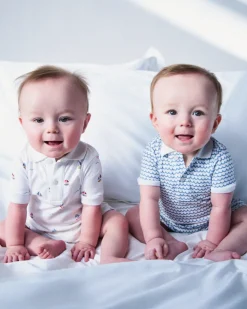 Baby's Pima Louis Play Romper in Bateau