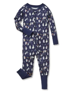 Baby’s Pima Peekaboo Romper in Spooky Slumber