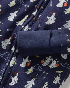 Baby’s Pima Peekaboo Romper in Spooky Slumber