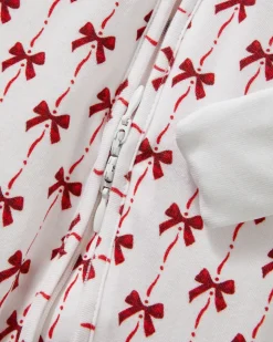 Baby’s Pima Peekaboo Romper in Blissful Bows