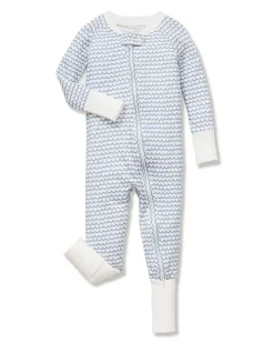 Baby’s Pima Peekaboo Romper in La Mer
