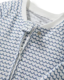 Baby’s Pima Peekaboo Romper in La Mer