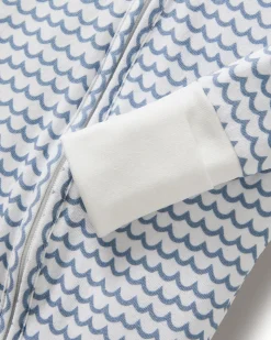 Baby’s Pima Peekaboo Romper in La Mer