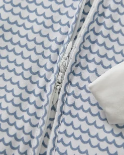 Baby’s Pima Peekaboo Romper in La Mer