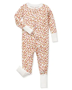 Baby’s Pima Peekaboo Romper in Pumpkin Patch