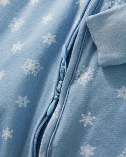 Baby’s Pima Peekaboo Romper in Periwinkle Wonderland