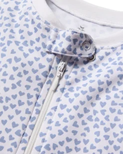 Baby’s Pima Romper in Bluehearts