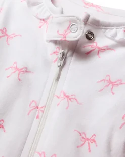 Baby’s Pima Romper in Blushing Bows