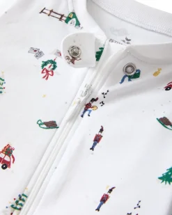 Baby’s Pima Romper in Holiday Town