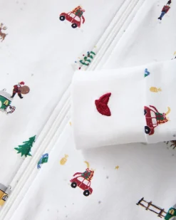 Baby’s Pima Romper in Holiday Town