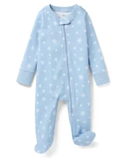 Baby’s Pima Romper in Periwinkle Wonderland