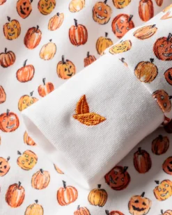 Baby's Pima Romper in Pumpkin Patch