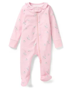 Baby’s Pima Romper in Winter Skates