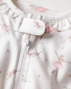 Baby’s Pima Snug Fit Romper in Sugar Plum Fairy