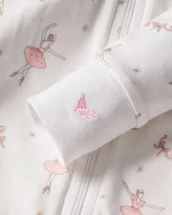 Baby’s Pima Snug Fit Romper in Sugar Plum Fairy