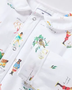 Baby's Twill Cambridge Romper in 12 Days of Christmas
