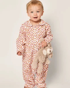 Baby’s Twill Cambridge Romper in Pumpkin Patch