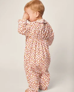 Baby’s Twill Cambridge Romper in Pumpkin Patch