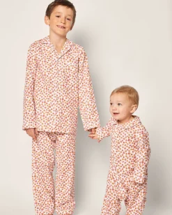 Baby’s Twill Cambridge Romper in Pumpkin Patch