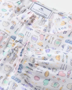 Baby's Twill Madeline Romper in Baking Spirits Bright