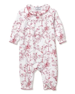 Baby’s Twill Madeline Romper in Red Timeless Toile