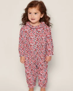 Baby’s Twill Madeline Romper in Fleurs des Bois