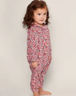 Baby’s Twill Madeline Romper in Fleurs des Bois