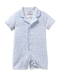 Baby’s Twill Romper in Bluehearts