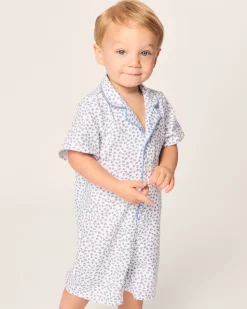 Baby’s Twill Romper in Bluehearts