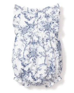 Baby’s Twill Ruffled Romper in Timeless Toile