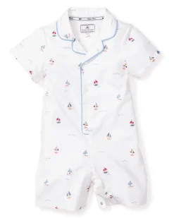 Baby’s Twill Summer Romper in Bateau