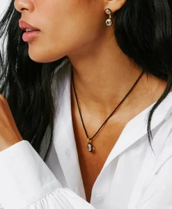 Back in Black Float Earrings