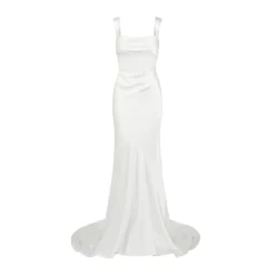 Backless Gown with Pearl Strap | STYLE 167