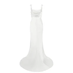 Backless Gown with Pearl Strap | STYLE 167