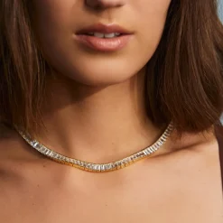 Baguette Tennis Necklace
