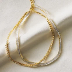 Baguette Tennis Necklace