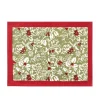 Baies de houx Mats in Red & Green, Set of 6