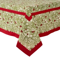 Baies de houx Tablecloth in Red & Green