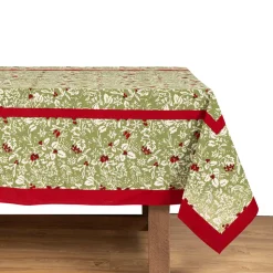Baies de houx Tablecloth in Red & Green