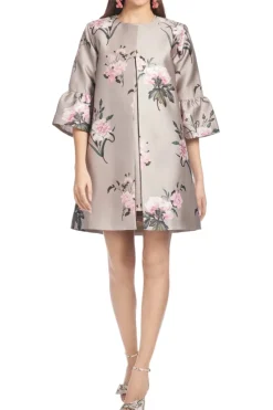 Bailey Coat Pewter English Rose