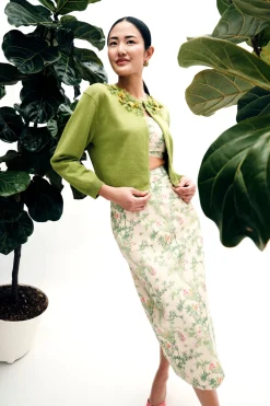 Bailey Knit Jacket With Jardin Embellishment