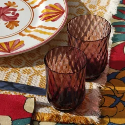 Balloton Murano Water Glass in Pink