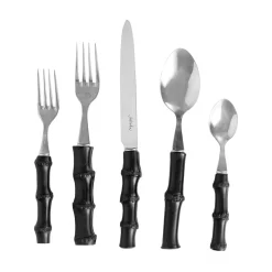 Bamboo Black Flatware
