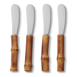 Bamboo Cheese Spreaders, Set of 4