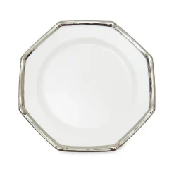 Bamboo Dessert Plates in Platinum, Set of 6